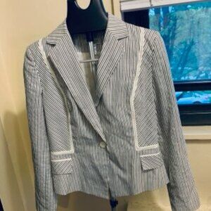 Emanuel Ungaro Pinstripe dark Grey & White Jacket Blazer